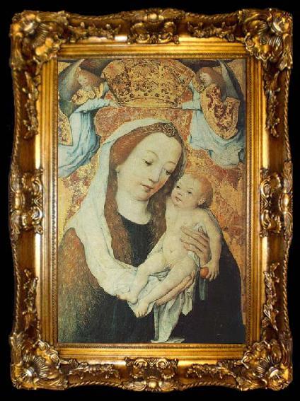 framed  Master of the Housebook Coronation of Mary, ta009-2